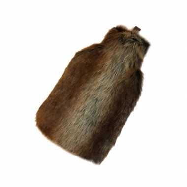 Warme luxe kado kruik rendier nep bont